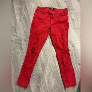 Express Red ankle legging